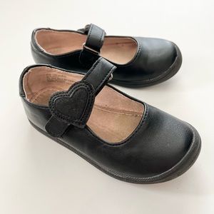 Okie Dokie Maryjane Velcro Black Shoes